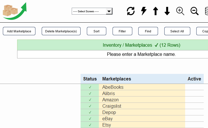 Inventory / Marketplaces